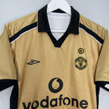 Shop 2001/02 MANCHESTER UNITED *CENTENARY* AWAY/THIRD SHIRT (S) UMBRO, classic football shirts, vintage football shirts & retro soccer jerseys at Cult Kits