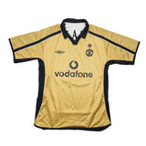 Buy 2001/02 Manchester United Keane 16 *Centenary* Away/Third Shirt (L) Umbro ~ Free worldwide shipping ~ Authentic Vintage Football Shirts from Cult Kits