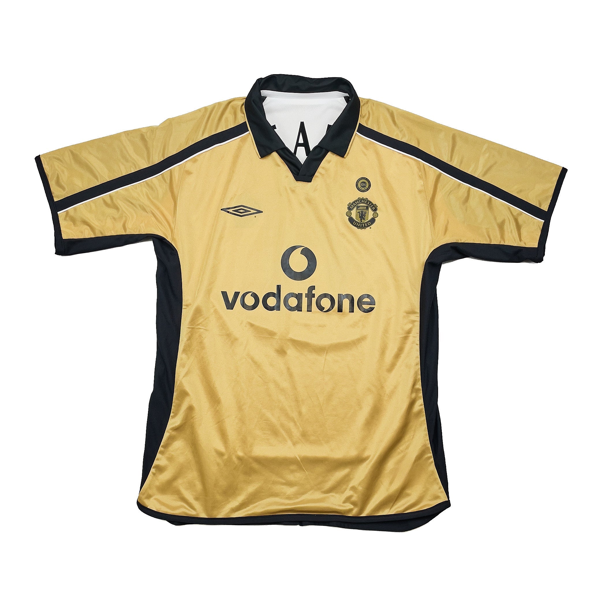 Buy 2001/02 Manchester United Keane 16 *Centenary* Away/Third Shirt (L) Umbro ~ Free worldwide shipping ~ Authentic Vintage Football Shirts from Cult Kits