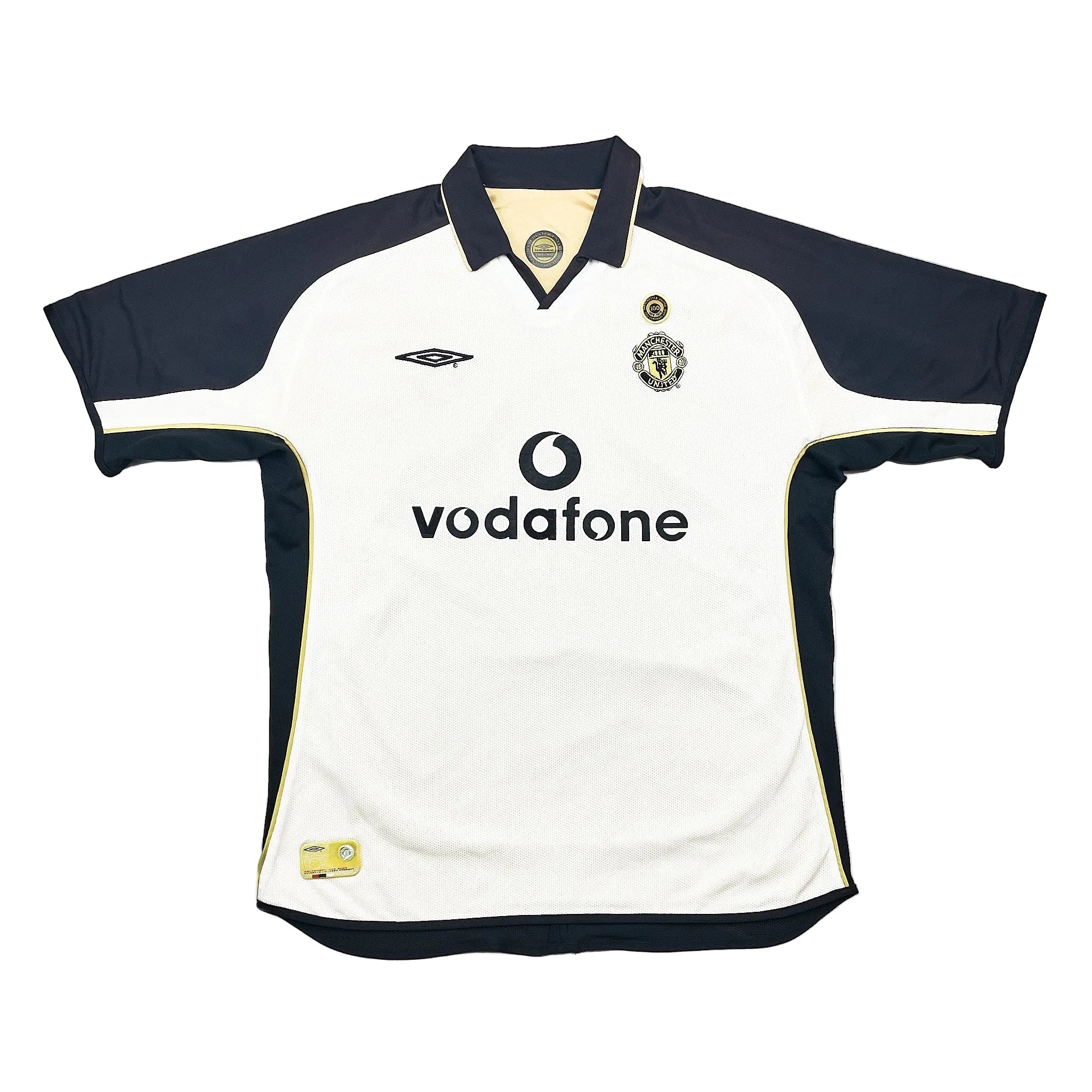 Maillot Vintage Manchester United 2001/2002 Extérieur - Seba Veron #4 - Taille L
