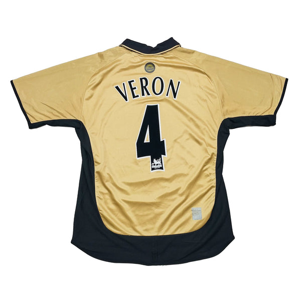 2001/02 Manchester United Veron #4 *Centenary* Away/Third Shirt