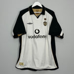 Shop 2001/02 MANCHESTER UNITED V.NISTELROOY #10 CENTENARY AWAY/THIRD SHIRT (L) UMBRO, classic football shirts, vintage football shirts & retro soccer jerseys at Cult Kits