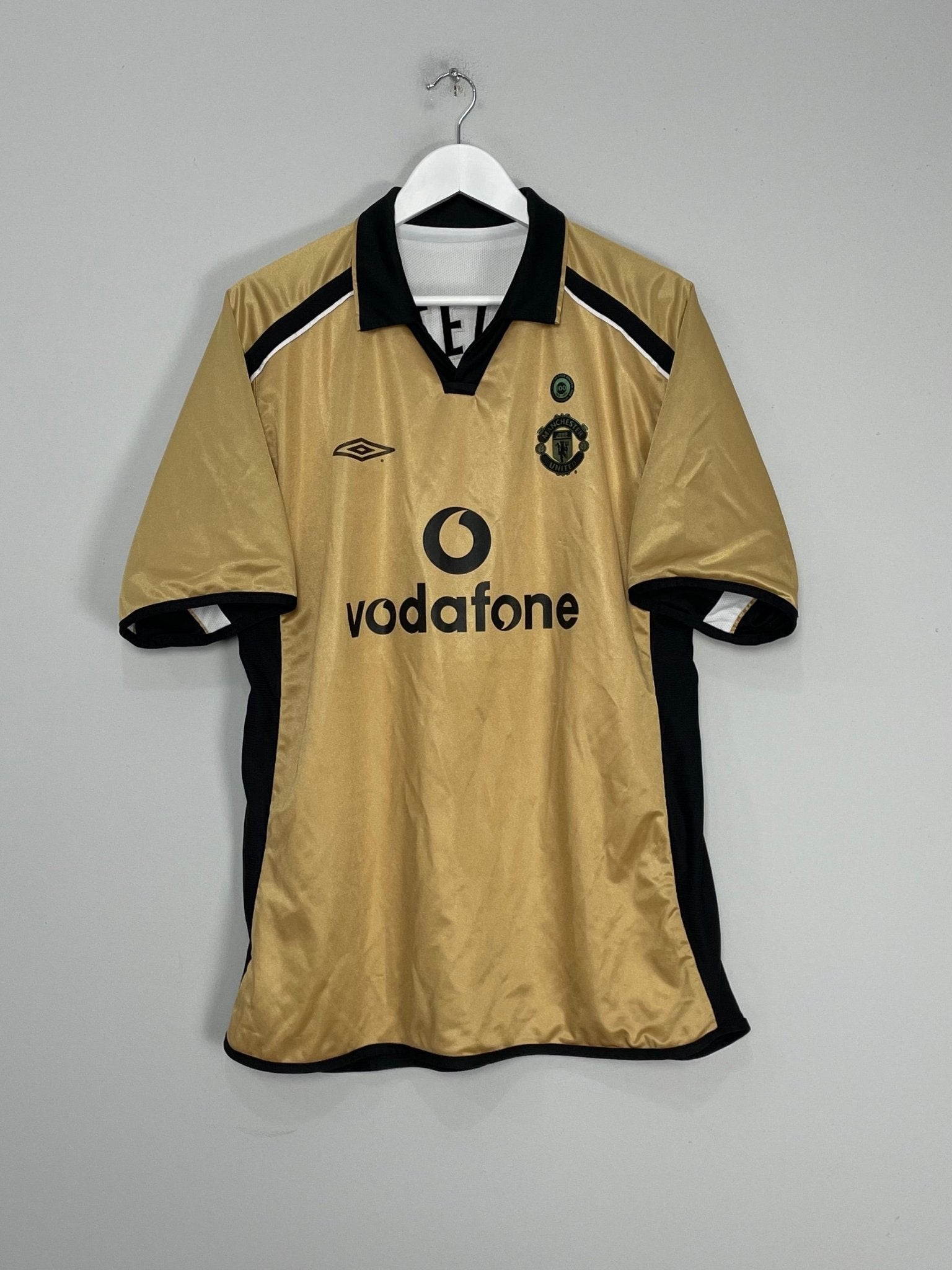 Shop 2001/02 MANCHESTER UNITED V.NISTELROOY #10 *CENTENARY* AWAY/THIRD SHIRT (XL) UMBRO, classic football shirts, vintage football shirts & retro soccer jerseys at Cult Kits