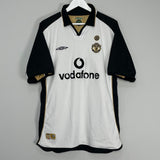 Shop 2001/02 MANCHESTER UNITED V.NISTELROOY #10 *CENTENARY* AWAY/THIRD SHIRT (XL) UMBRO, classic football shirts, vintage football shirts & retro soccer jerseys at Cult Kits