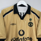 Shop 2001/02 MANCHESTER UNITED V.NISTELROOY #10 *CENTENARY* AWAY/THIRD SHIRT (XL) UMBRO, classic football shirts, vintage football shirts & retro soccer jerseys at Cult Kits