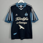 Shop 2001/02 MARSEILLE AWAY SHIRT (L) ADIDAS, classic football shirts, vintage football shirts & retro soccer jerseys at Cult Kits