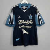 Shop 2001/02 MARSEILLE AWAY SHIRT (L) ADIDAS, classic football shirts, vintage football shirts & retro soccer jerseys at Cult Kits