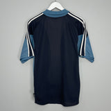 Shop 2001/02 MARSEILLE AWAY SHIRT (L) ADIDAS, classic football shirts, vintage football shirts & retro soccer jerseys at Cult Kits