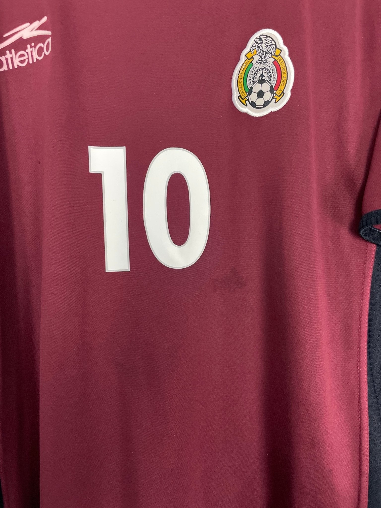 Shop 2001/02 MEXICO C.BLANCO #10 AWAY SHIRT (XL) ATLETICA, classic football shirts, vintage football shirts & retro soccer jerseys at Cult Kits