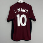 Shop 2001/02 MEXICO C.BLANCO #10 AWAY SHIRT (XL) ATLETICA, classic football shirts, vintage football shirts & retro soccer jerseys at Cult Kits