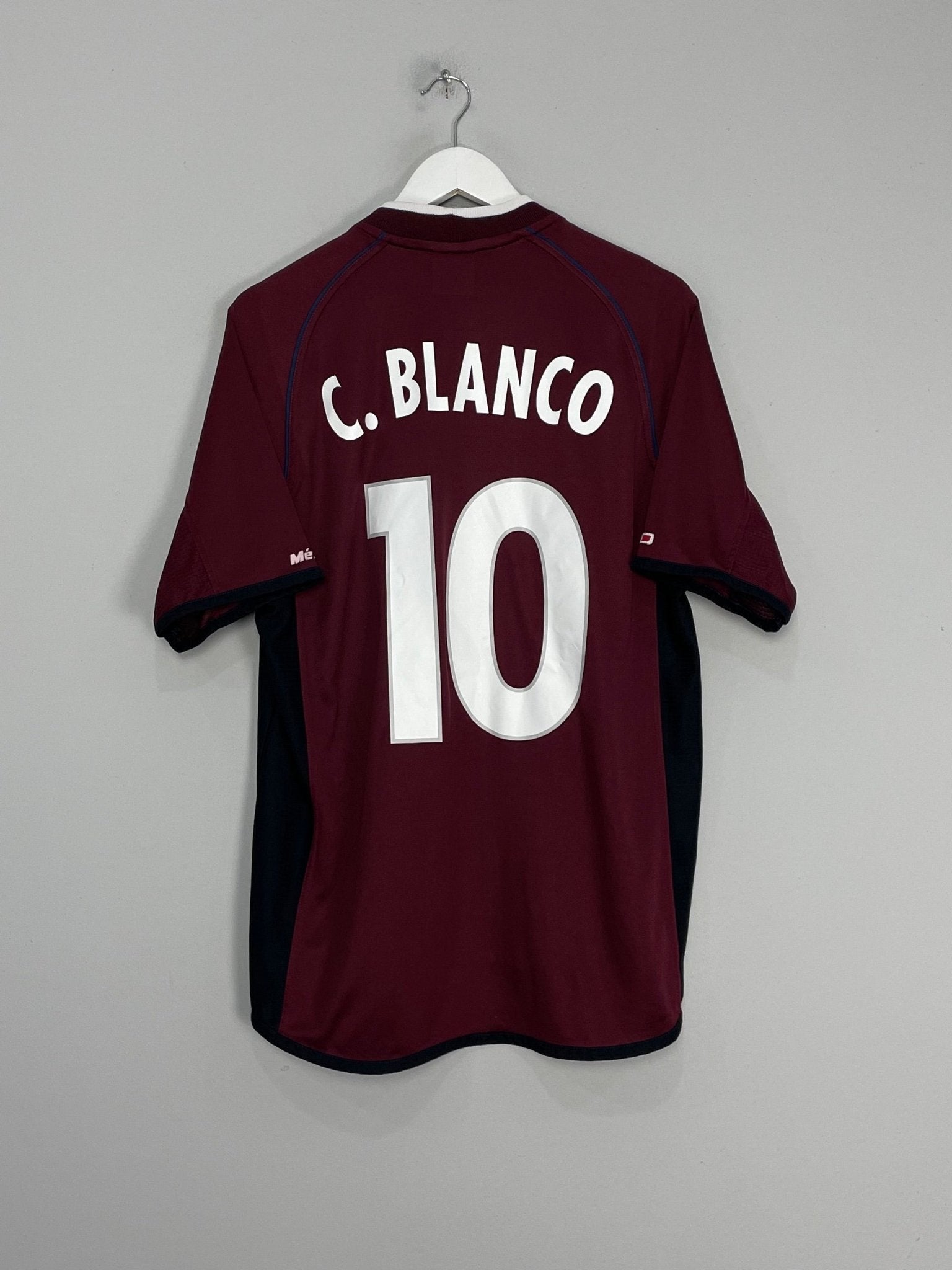 Shop 2001/02 MEXICO C.BLANCO #10 AWAY SHIRT (XL) ATLETICA, classic football shirts, vintage football shirts & retro soccer jerseys at Cult Kits