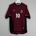 Shop 2001/02 MEXICO C.BLANCO #10 AWAY SHIRT (XL) ATLETICA, classic football shirts, vintage football shirts & retro soccer jerseys at Cult Kits