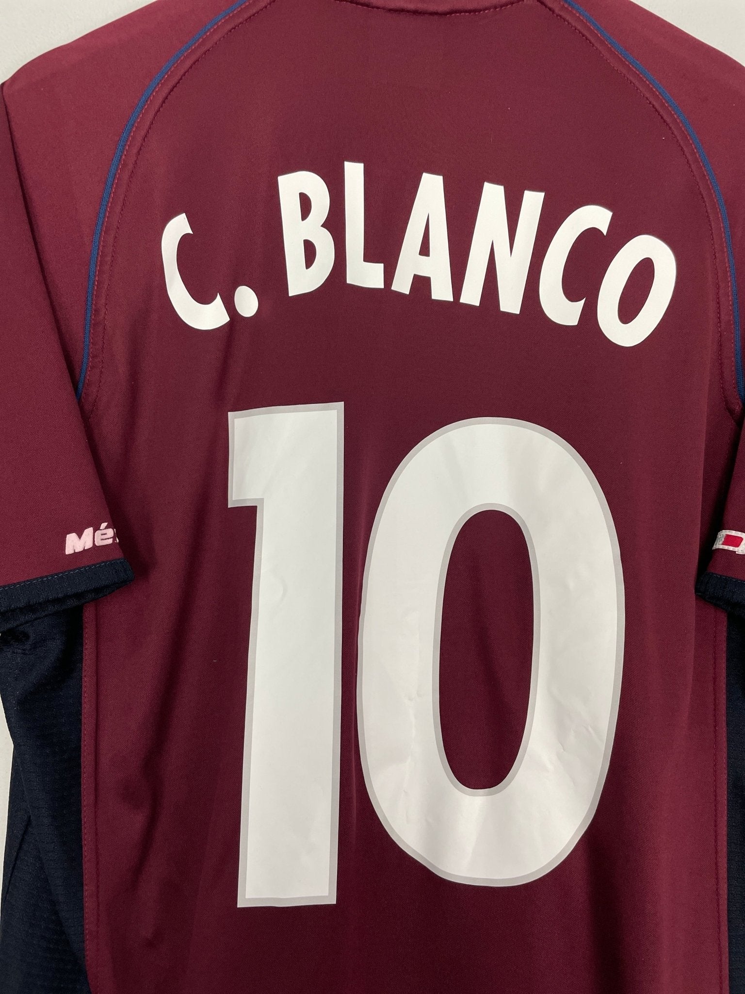 Shop 2001/02 MEXICO C.BLANCO #10 AWAY SHIRT (XL) ATLETICA, classic football shirts, vintage football shirts & retro soccer jerseys at Cult Kits