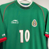 Shop 2001/02 MEXICO C.BLANCO #10 HOME SHIRT (M) ATLETICA, classic football shirts, vintage football shirts & retro soccer jerseys at Cult Kits