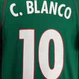Shop 2001/02 MEXICO C.BLANCO #10 HOME SHIRT (M) ATLETICA, classic football shirts, vintage football shirts & retro soccer jerseys at Cult Kits