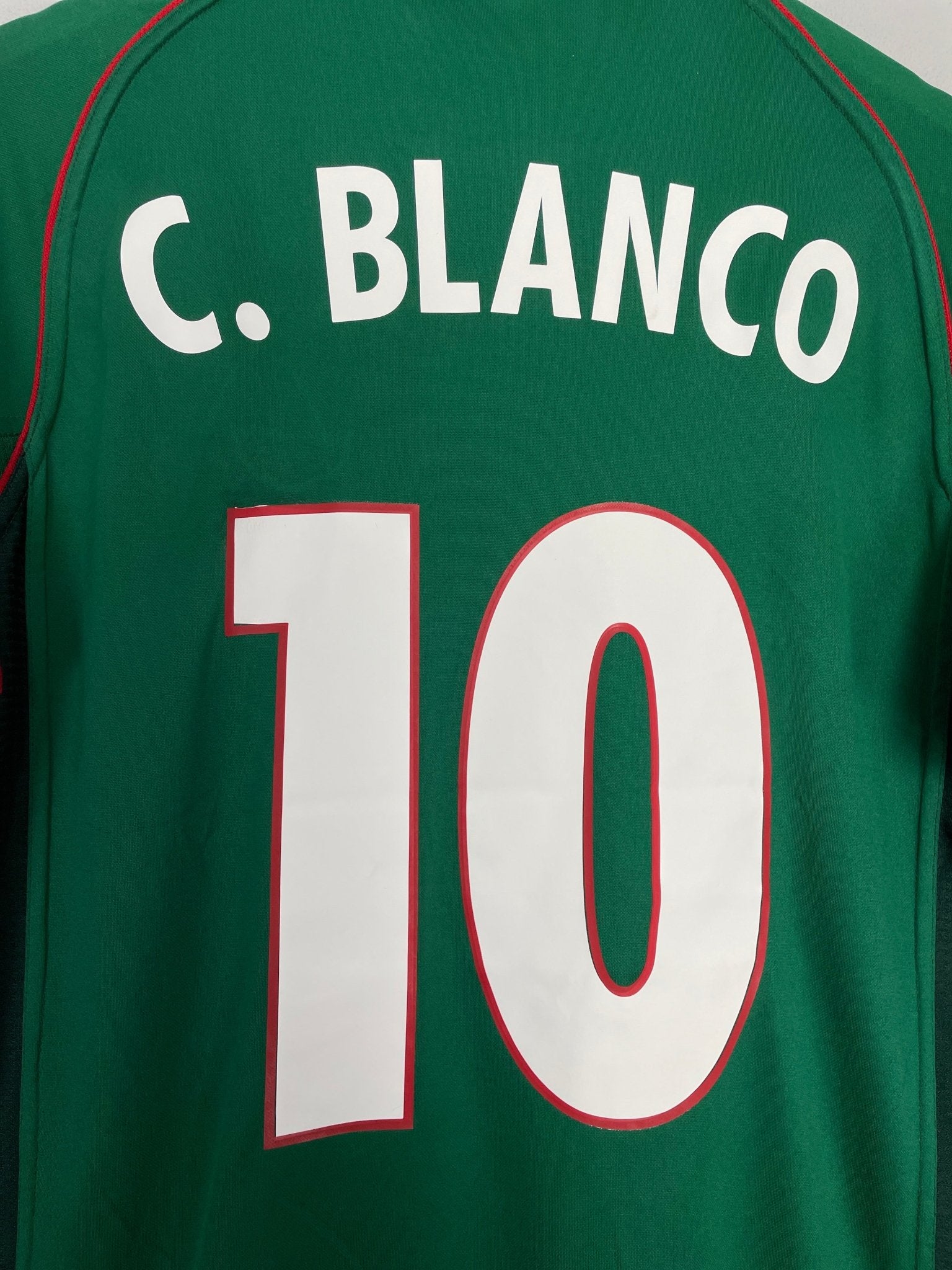 Shop 2001/02 MEXICO C.BLANCO #10 HOME SHIRT (M) ATLETICA, classic football shirts, vintage football shirts & retro soccer jerseys at Cult Kits