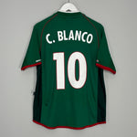 Shop 2001/02 MEXICO C.BLANCO #10 HOME SHIRT (M) ATLETICA, classic football shirts, vintage football shirts & retro soccer jerseys at Cult Kits