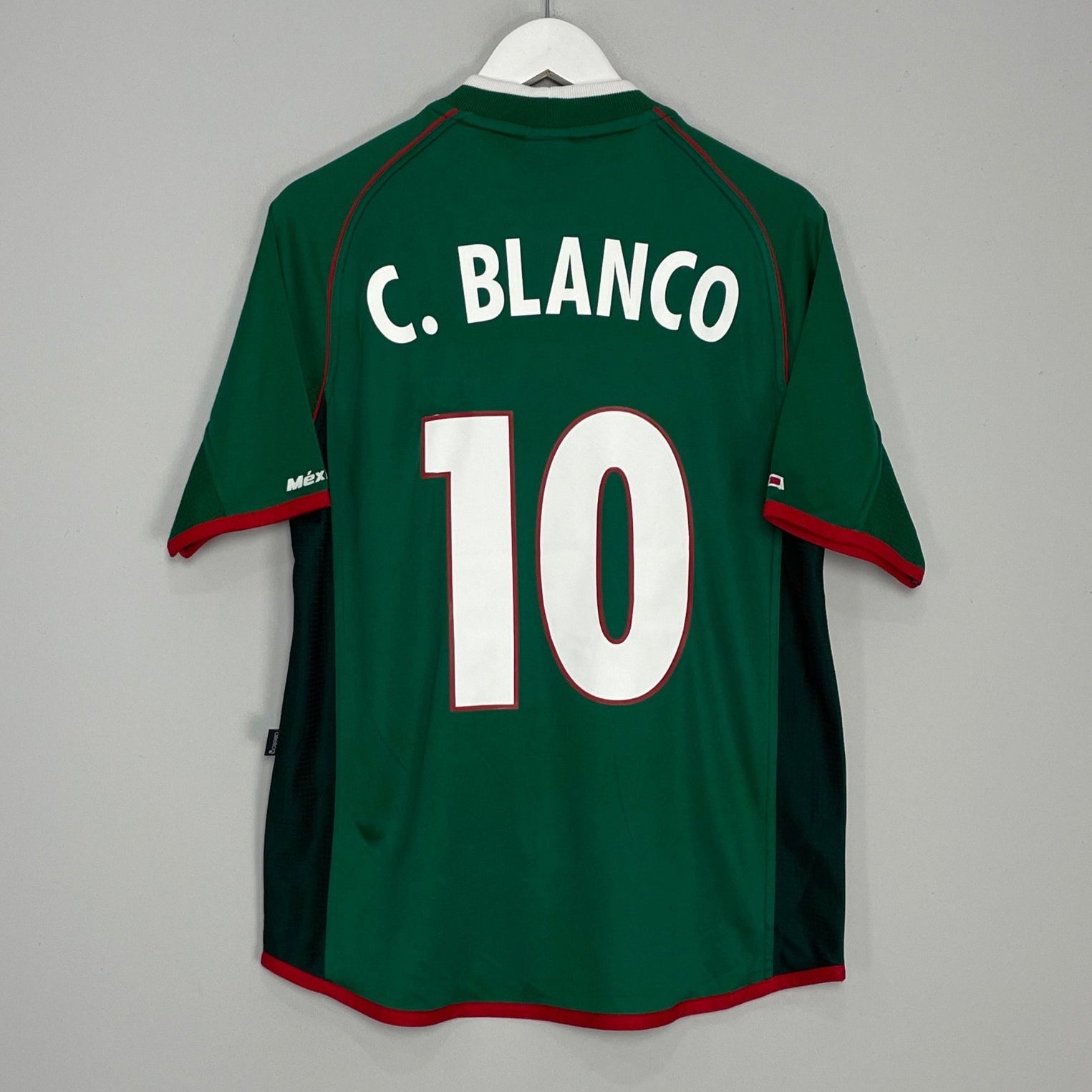 Shop 2001/02 MEXICO C.BLANCO #10 HOME SHIRT (M) ATLETICA, classic football shirts, vintage football shirts & retro soccer jerseys at Cult Kits