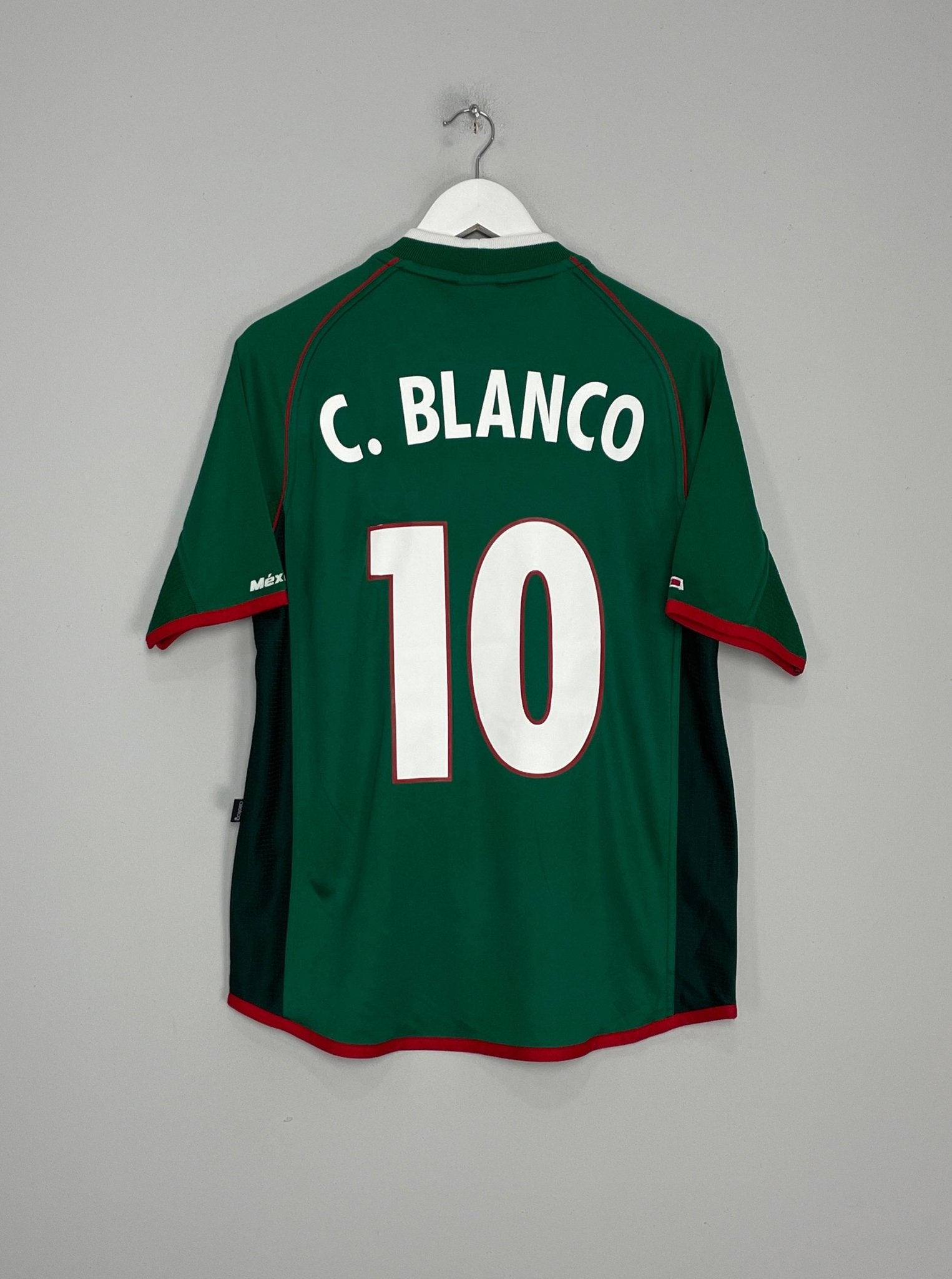 Shop 2001/02 MEXICO C.BLANCO #10 HOME SHIRT (M) ATLETICA, classic football shirts, vintage football shirts & retro soccer jerseys at Cult Kits