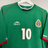 Shop 2001/02 MEXICO C.BLANCO #10 HOME SHIRT (XL) ATLETICA, classic football shirts, vintage football shirts & retro soccer jerseys at Cult Kits
