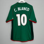 Shop 2001/02 MEXICO C.BLANCO #10 HOME SHIRT (XL) ATLETICA, classic football shirts, vintage football shirts & retro soccer jerseys at Cult Kits