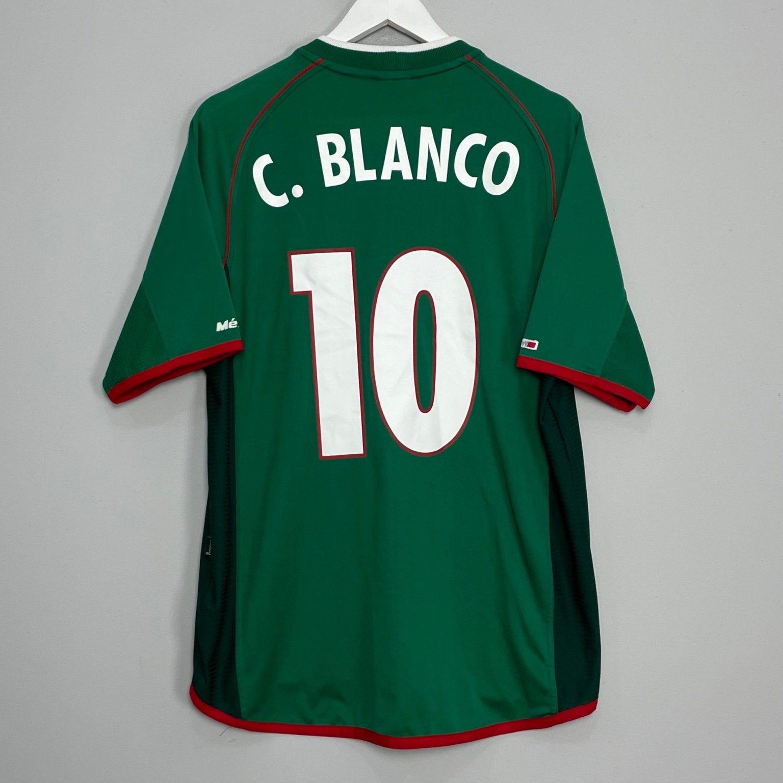 Shop 2001/02 MEXICO C.BLANCO #10 HOME SHIRT (XL) ATLETICA, classic football shirts, vintage football shirts & retro soccer jerseys at Cult Kits