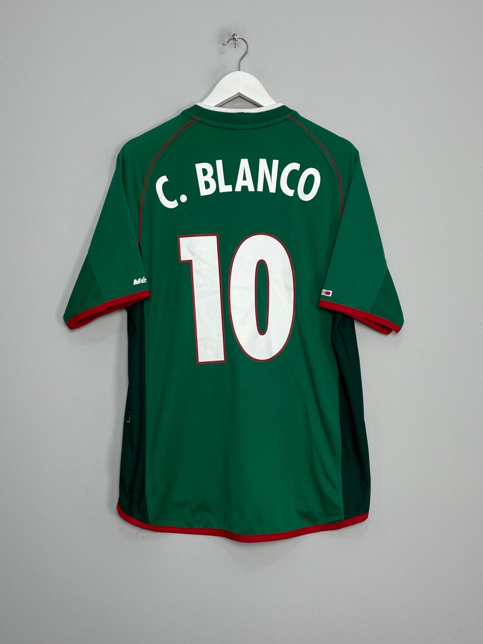 Shop 2001/02 MEXICO C.BLANCO #10 HOME SHIRT (XL) ATLETICA, classic football shirts, vintage football shirts & retro soccer jerseys at Cult Kits
