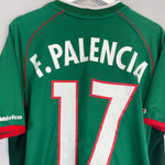 Shop 2001/02 MEXICO F.PALENCIA #17 HOME SHIRT (L) ATLETICA, classic football shirts, vintage football shirts & retro soccer jerseys at Cult Kits