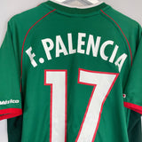 Shop 2001/02 MEXICO F.PALENCIA #17 HOME SHIRT (L) ATLETICA, classic football shirts, vintage football shirts & retro soccer jerseys at Cult Kits