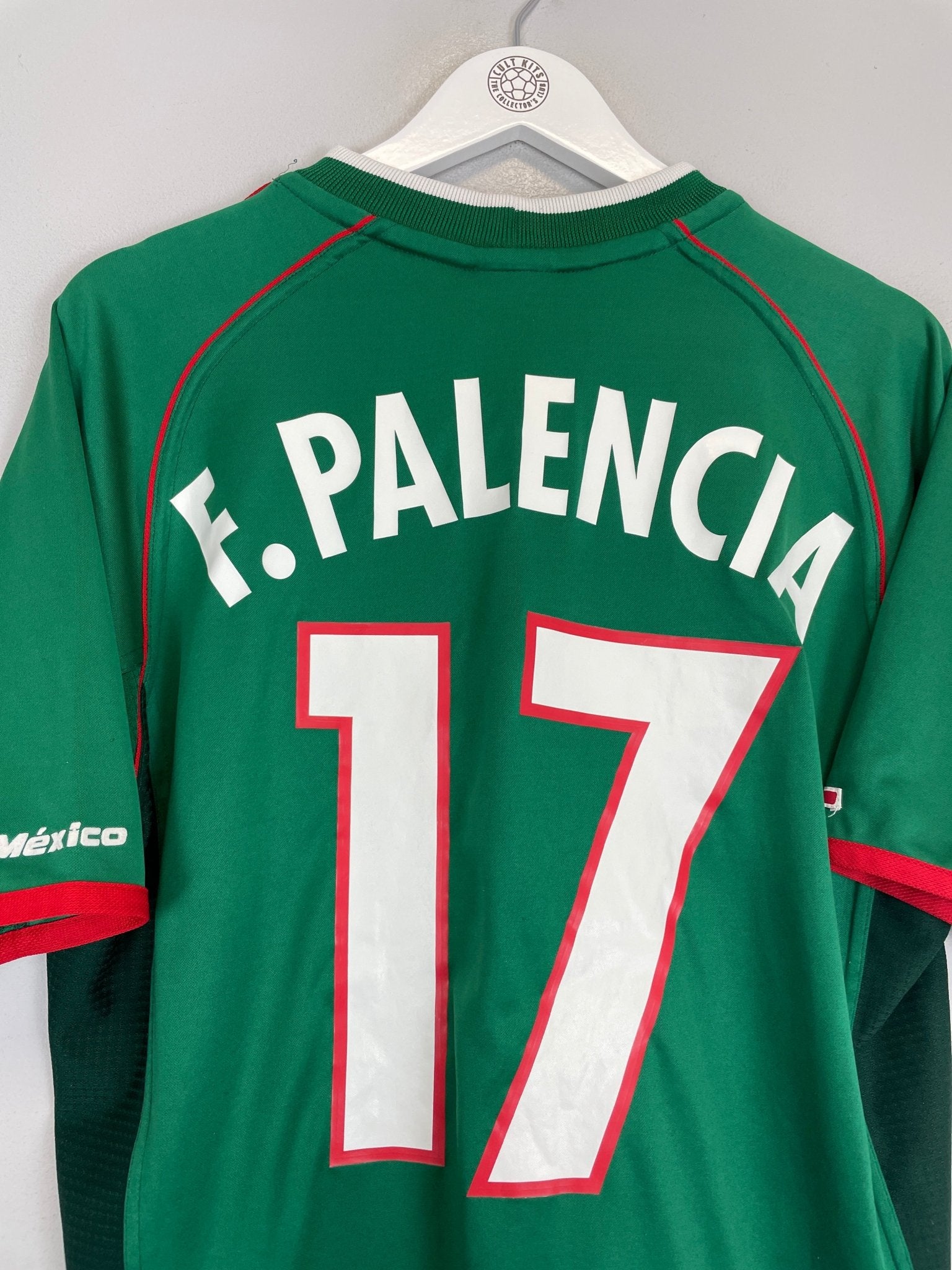 Shop 2001/02 MEXICO F.PALENCIA #17 HOME SHIRT (L) ATLETICA, classic football shirts, vintage football shirts & retro soccer jerseys at Cult Kits