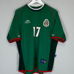 Shop 2001/02 MEXICO F.PALENCIA #17 HOME SHIRT (L) ATLETICA, classic football shirts, vintage football shirts & retro soccer jerseys at Cult Kits