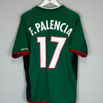 Shop 2001/02 MEXICO F.PALENCIA #17 HOME SHIRT (L) ATLETICA, classic football shirts, vintage football shirts & retro soccer jerseys at Cult Kits