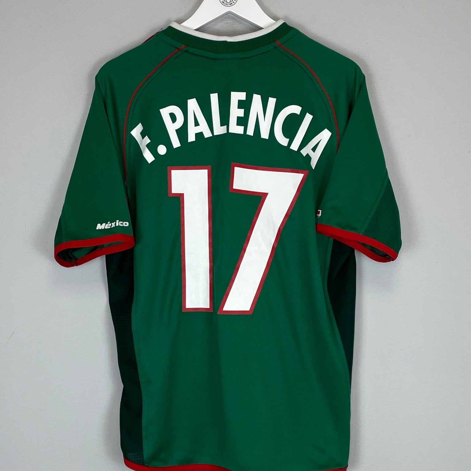 Shop 2001/02 MEXICO F.PALENCIA #17 HOME SHIRT (L) ATLETICA, classic football shirts, vintage football shirts & retro soccer jerseys at Cult Kits