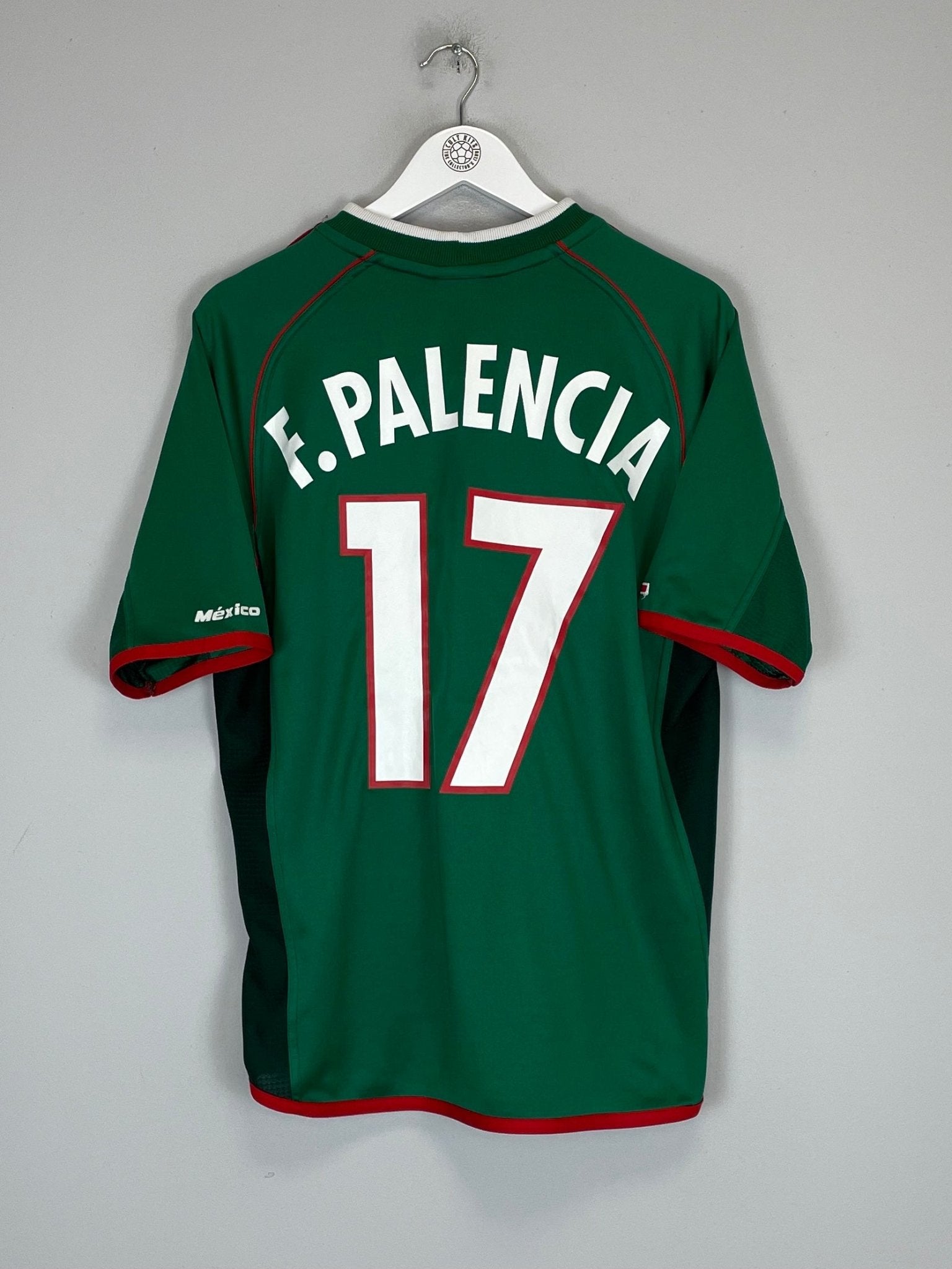 Shop 2001/02 MEXICO F.PALENCIA #17 HOME SHIRT (L) ATLETICA, classic football shirts, vintage football shirts & retro soccer jerseys at Cult Kits