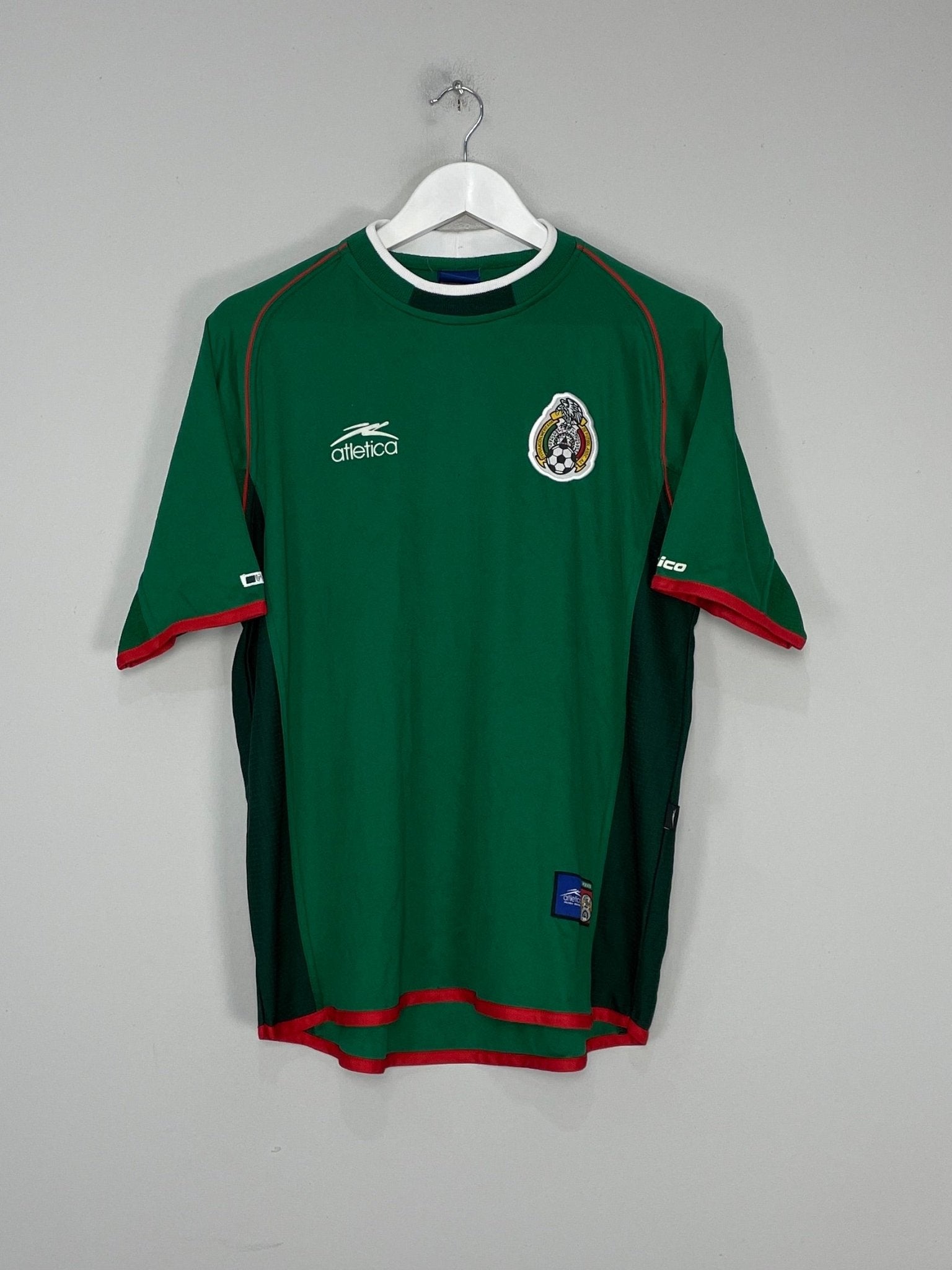 Shop 2001/02 MEXICO HOME SHIRT (M) ATLETICA, classic football shirts, vintage football shirts & retro soccer jerseys at Cult Kits