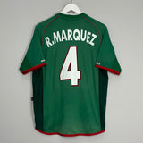 Shop 2001/02 MEXICO MARQUEZ #4 HOME SHIRT (L) ATLETICA, classic football shirts, vintage football shirts & retro soccer jerseys at Cult Kits
