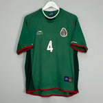 Shop 2001/02 MEXICO MARQUEZ #4 HOME SHIRT (L) ATLETICA, classic football shirts, vintage football shirts & retro soccer jerseys at Cult Kits