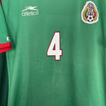 Shop 2001/02 MEXICO MARQUEZ #4 HOME SHIRT (L) ATLETICA, classic football shirts, vintage football shirts & retro soccer jerseys at Cult Kits