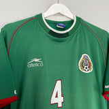 Shop 2001/02 MEXICO MARQUEZ #4 HOME SHIRT (L) ATLETICA, classic football shirts, vintage football shirts & retro soccer jerseys at Cult Kits
