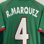 Shop 2001/02 MEXICO MARQUEZ #4 HOME SHIRT (L) ATLETICA, classic football shirts, vintage football shirts & retro soccer jerseys at Cult Kits