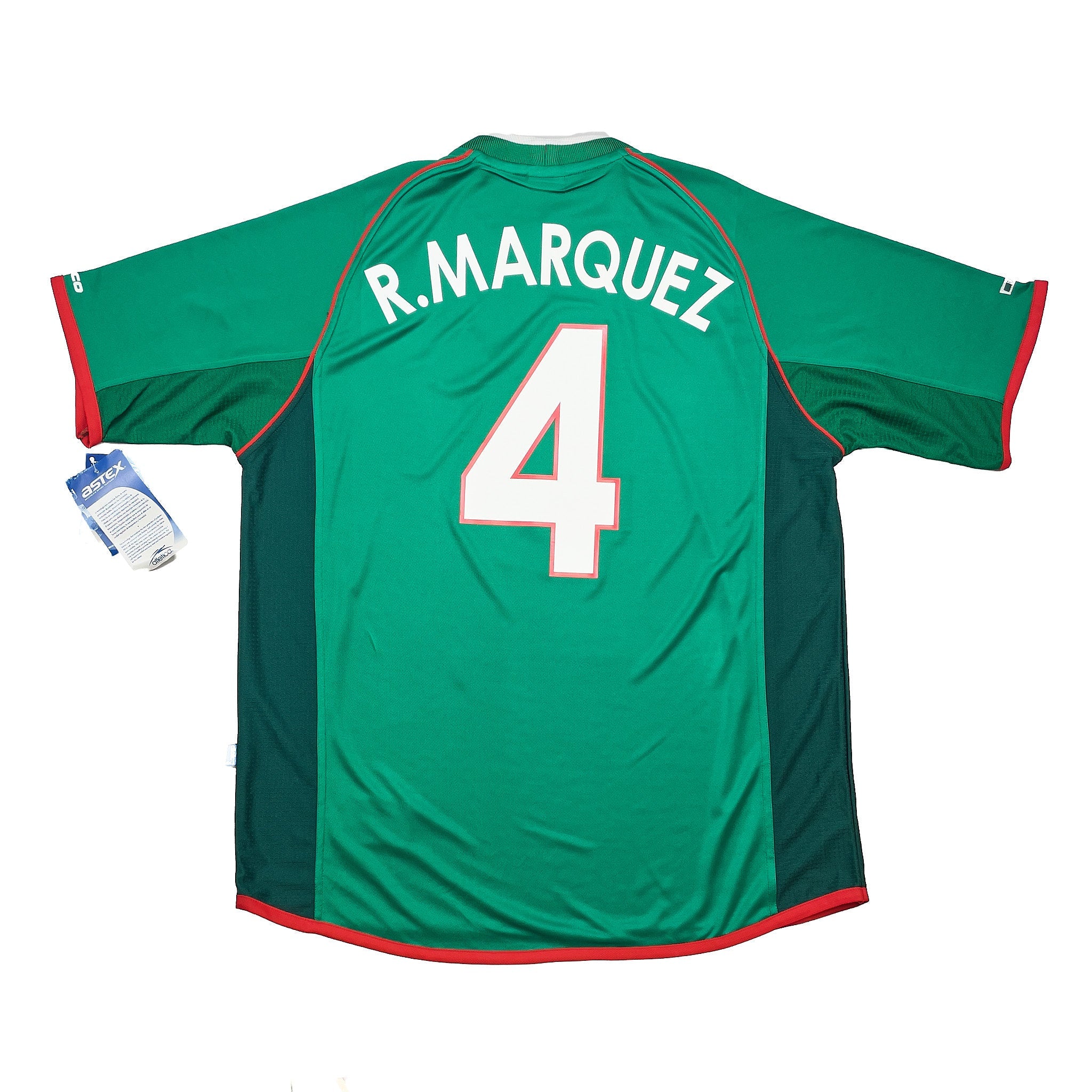 Buy 2001/02 Mexico R.Marquez 4 *Bnwt* Home Shirt (XL) Atletica ~ Free worldwide shipping available ~ Authentic Vintage Football Shirts from Cult Kits