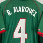 Shop 2001/02 MEXICO R.MARQUEZ #4 HOME SHIRT (XL) ATLETICA, classic football shirts, vintage football shirts & retro soccer jerseys at Cult Kits