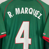 Shop 2001/02 MEXICO R.MARQUEZ #4 HOME SHIRT (XL) ATLETICA, classic football shirts, vintage football shirts & retro soccer jerseys at Cult Kits