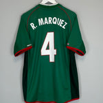 Shop 2001/02 MEXICO R.MARQUEZ #4 HOME SHIRT (XL) ATLETICA, classic football shirts, vintage football shirts & retro soccer jerseys at Cult Kits