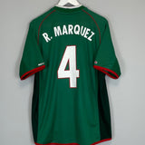 Shop 2001/02 MEXICO R.MARQUEZ #4 HOME SHIRT (XL) ATLETICA, classic football shirts, vintage football shirts & retro soccer jerseys at Cult Kits