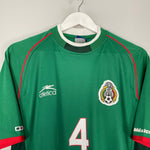 Shop 2001/02 MEXICO R.MARQUEZ #4 HOME SHIRT (XL) ATLETICA, classic football shirts, vintage football shirts & retro soccer jerseys at Cult Kits