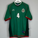 Shop 2001/02 MEXICO R.MARQUEZ #4 HOME SHIRT (XL) ATLETICA, classic football shirts, vintage football shirts & retro soccer jerseys at Cult Kits