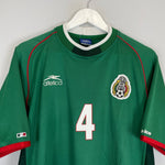 Shop 2001/02 MEXICO R.MARQUEZ #4 HOME SHIRT (XL) ATLETICA, classic football shirts, vintage football shirts & retro soccer jerseys at Cult Kits
