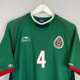 Shop 2001/02 MEXICO R.MARQUEZ #4 HOME SHIRT (XL) ATLETICA, classic football shirts, vintage football shirts & retro soccer jerseys at Cult Kits