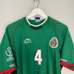 Shop 2001/02 MEXICO R.MARQUEZ #4 HOME SHIRT (XXL) ATLETICA, classic football shirts, vintage football shirts & retro soccer jerseys at Cult Kits